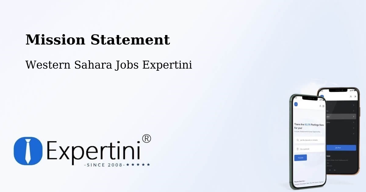 Corporate Mission – Western Sahara - Western Sahara Jobs Expertini